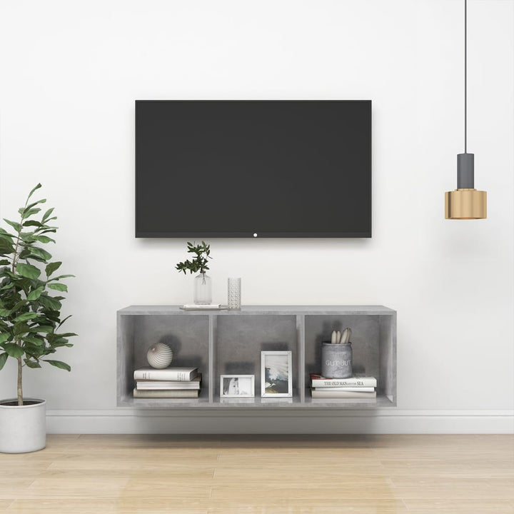 Väggmonterat Tv-Skåp Somona-Ek 37X37X142,5 Cm Konstruerat Trä