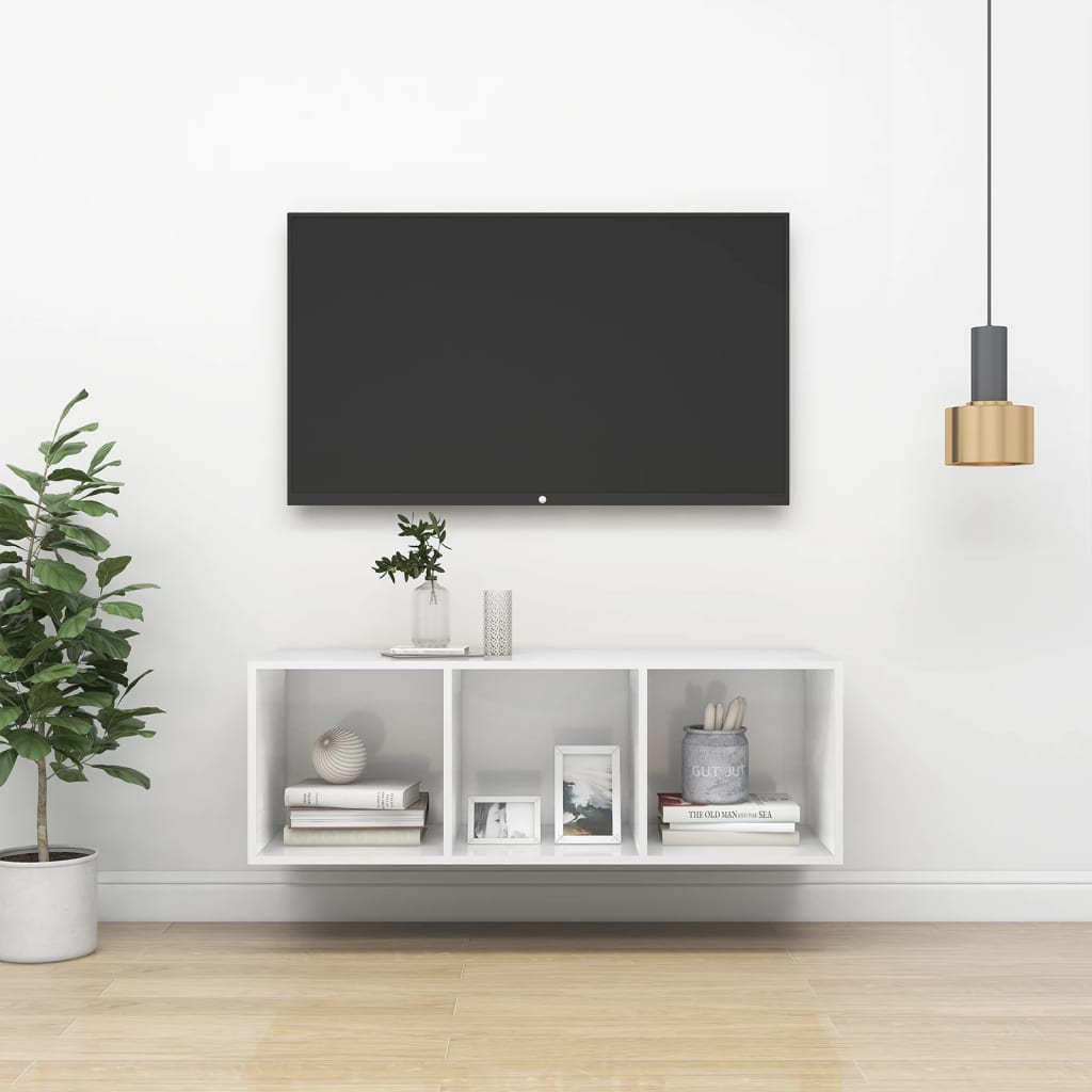 Väggmonterat Tv-Skåp Somona-Ek 37X37X142,5 Cm Konstruerat Trä