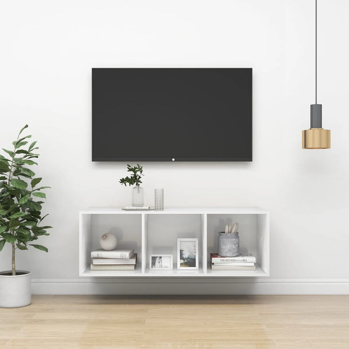 Väggmonterat Tv-Skåp Somona-Ek 37X37X142,5 Cm Konstruerat Trä