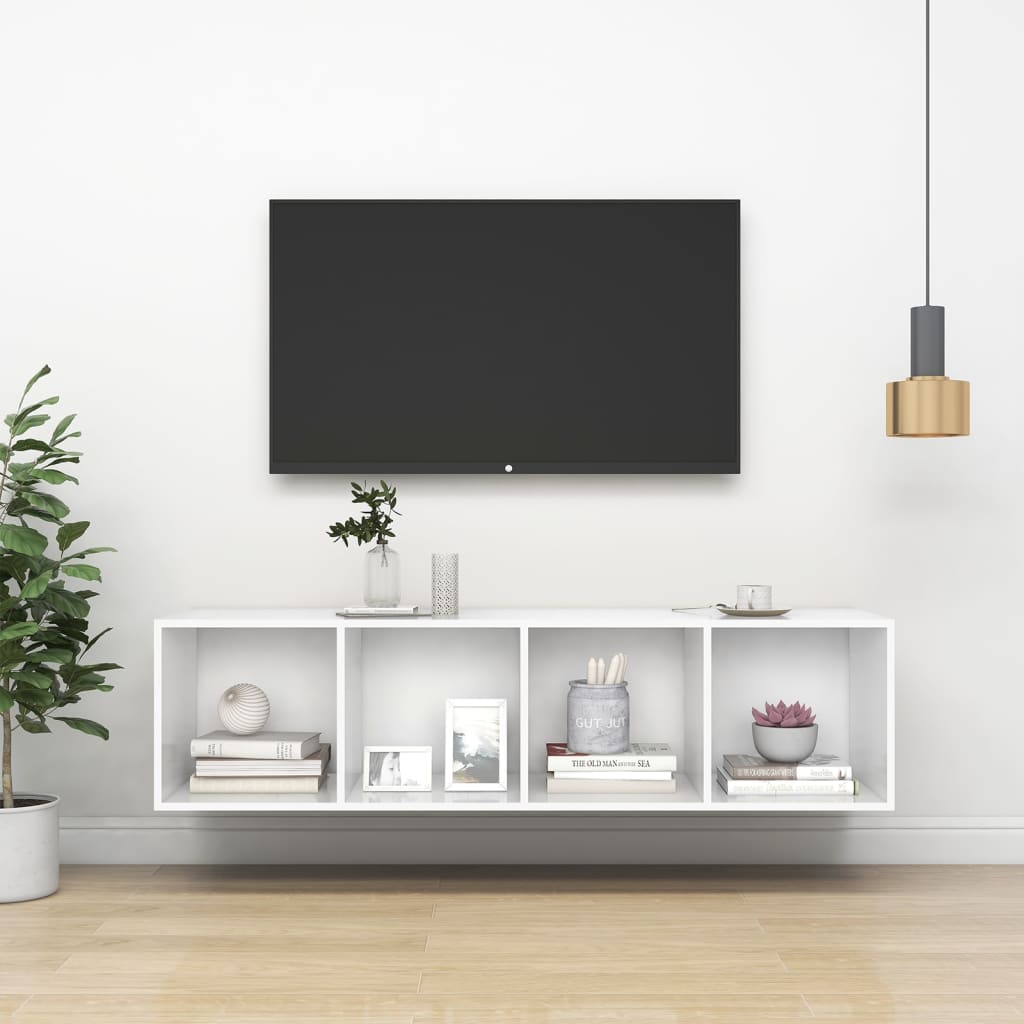 Väggmonterat Tv-Skåp Somona-Ek 37X37X142,5 Cm Konstruerat Trä