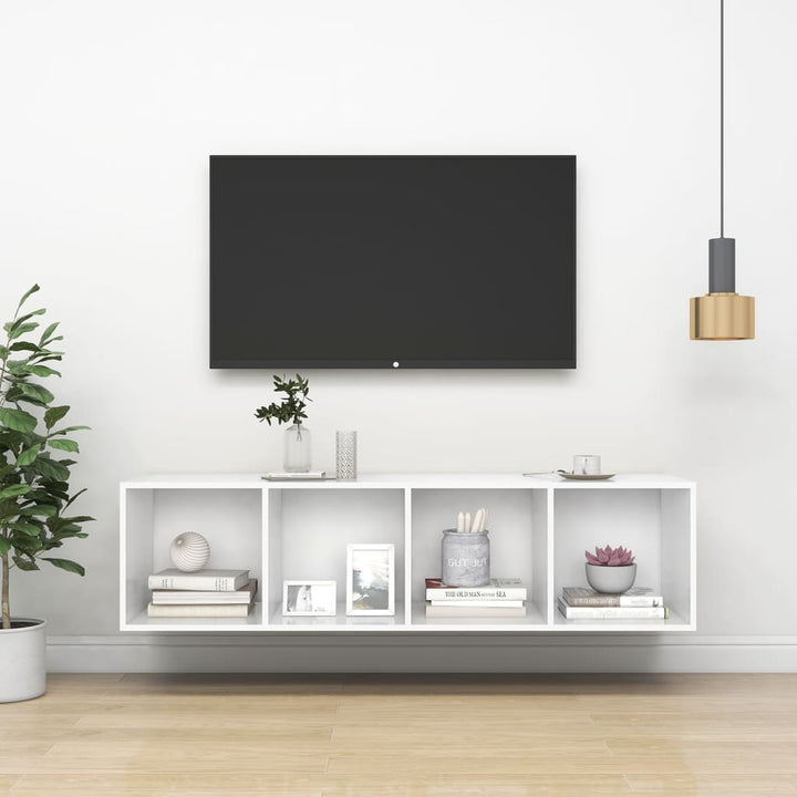 Väggmonterat Tv-Skåp Somona-Ek 37X37X142,5 Cm Konstruerat Trä
