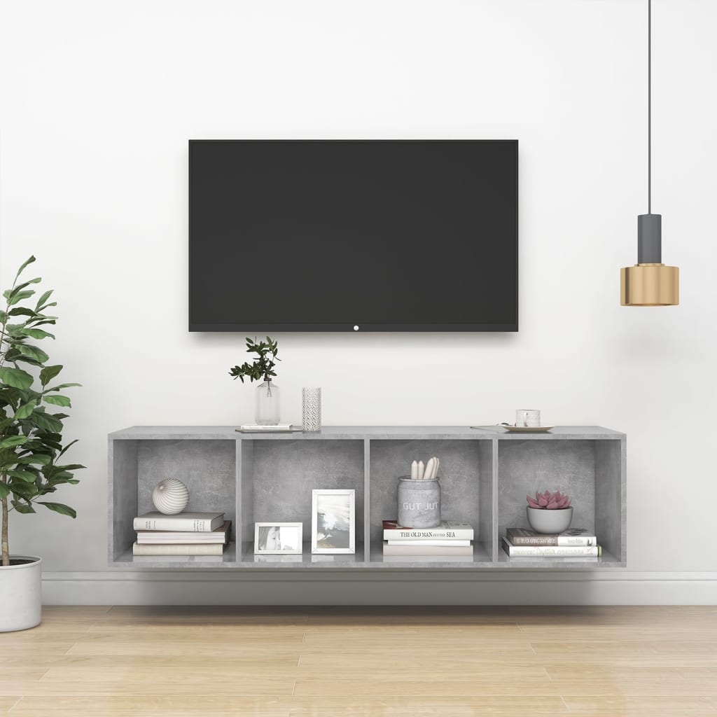 Väggmonterat Tv-Skåp Somona-Ek 37X37X142,5 Cm Konstruerat Trä