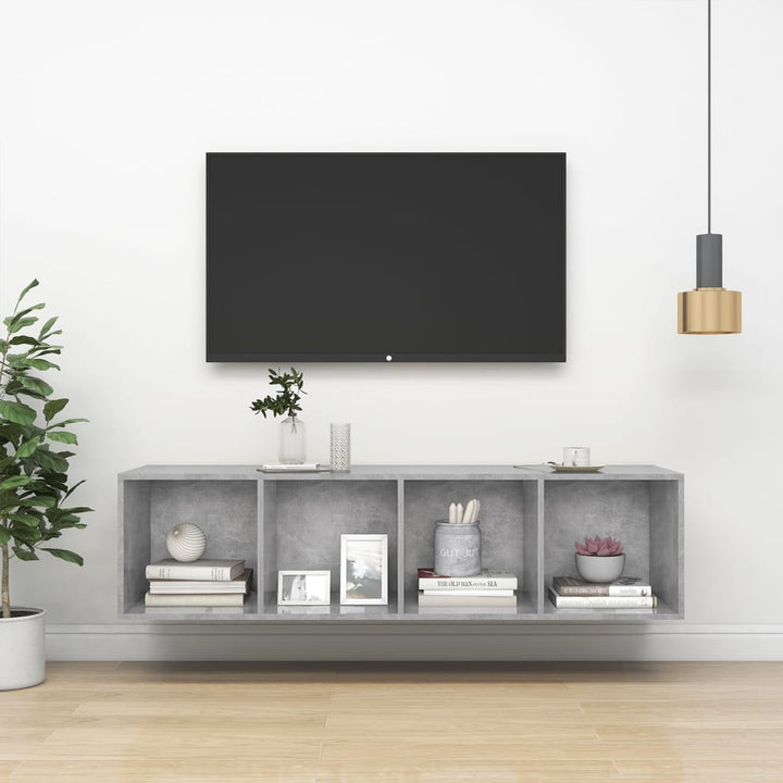 Väggmonterat Tv-Skåp Somona-Ek 37X37X142,5 Cm Konstruerat Trä