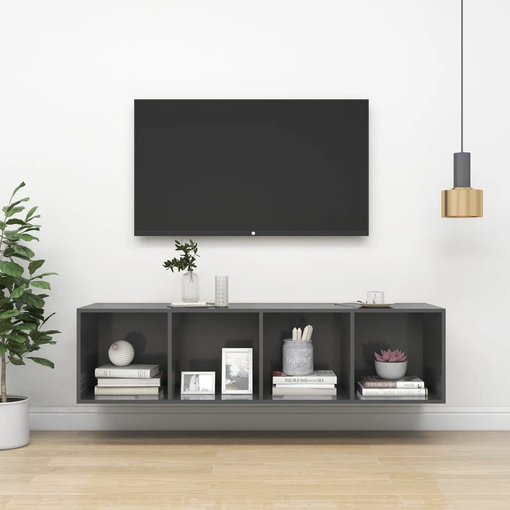Väggmonterat Tv-Skåp Somona-Ek 37X37X142,5 Cm Konstruerat Trä