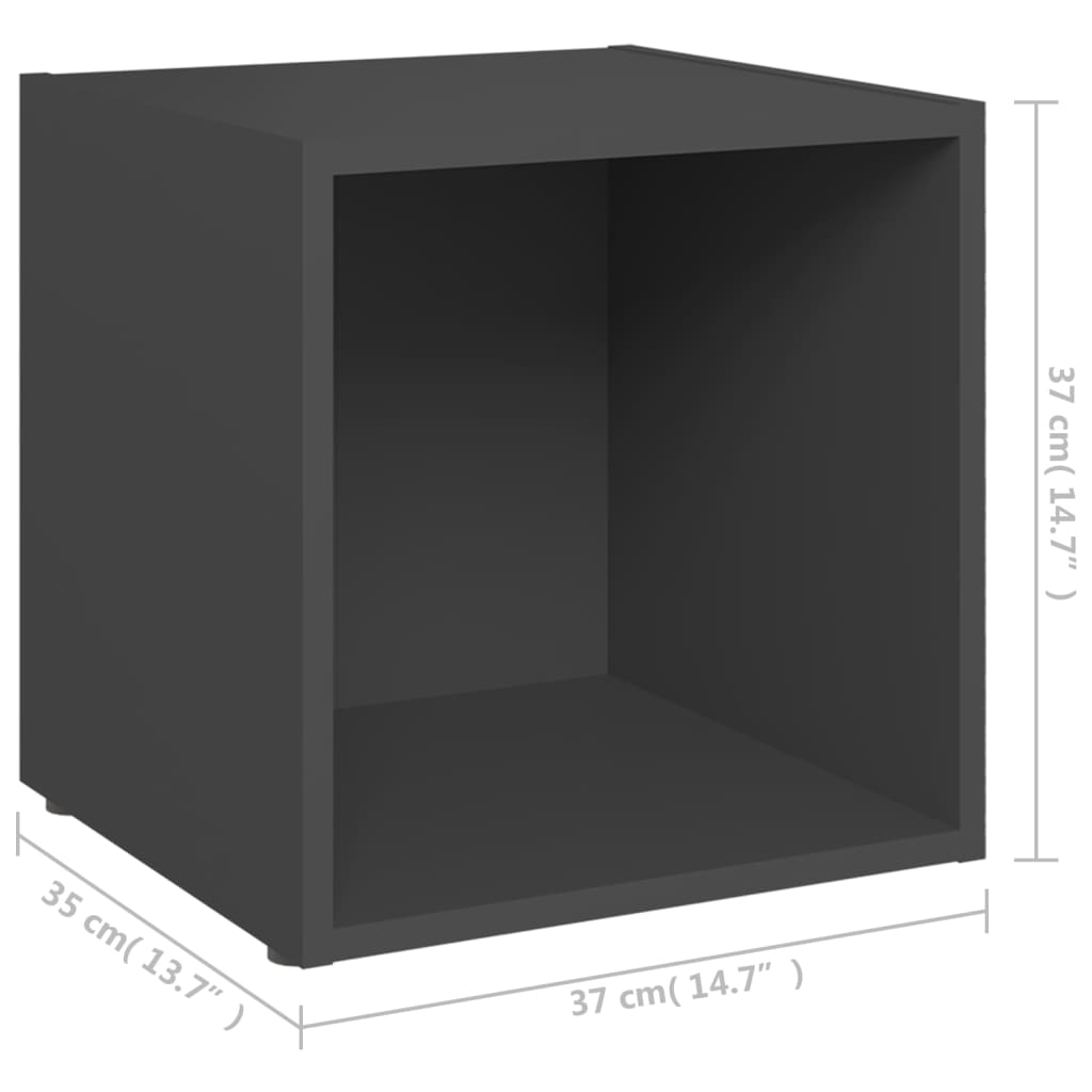Tv-Bänk 37X35X37 Cm Konstruerat Trä