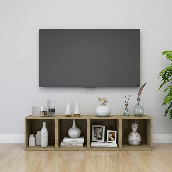 Tv-Bänk 37X35X37 Cm Konstruerat Trä
