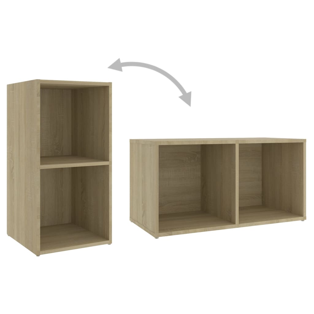 Tv-Bänk Sonoma-Ek 72X35X36,5 Cm Konstruerat Trä