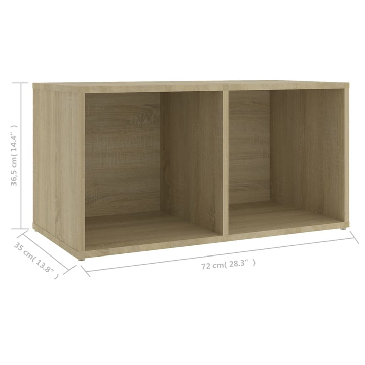 Tv-Bänk Sonoma-Ek 72X35X36,5 Cm Konstruerat Trä