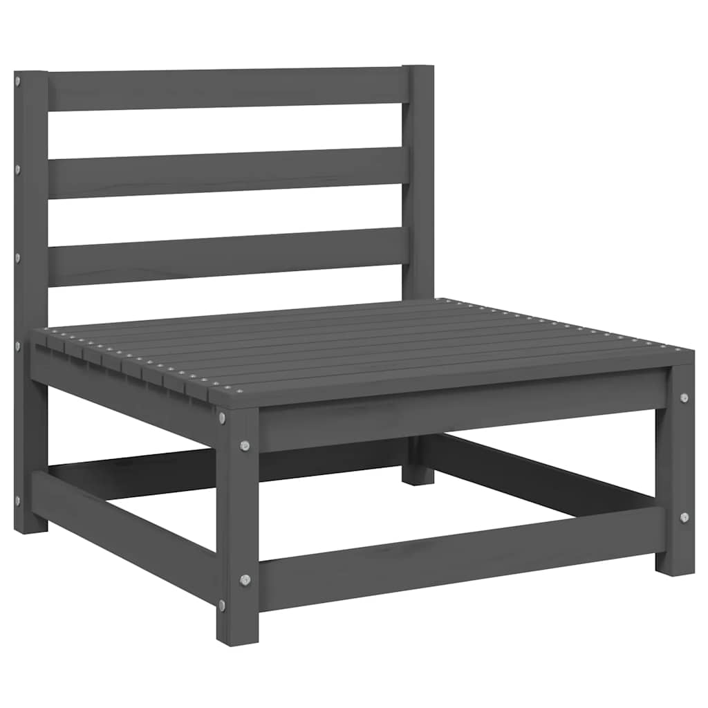 Loungegrupp För Trädgården 2 Delar Massiv Furu