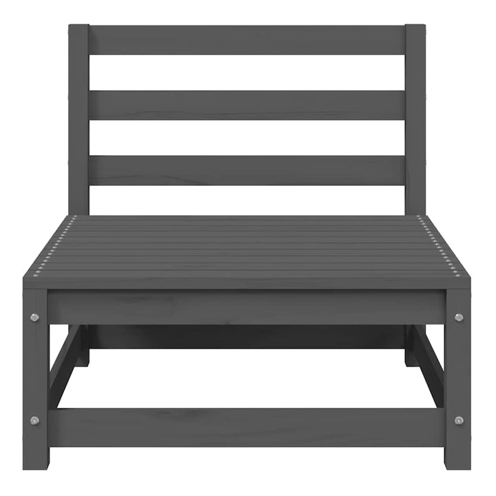 Loungegrupp För Trädgården 2 Delar Massiv Furu