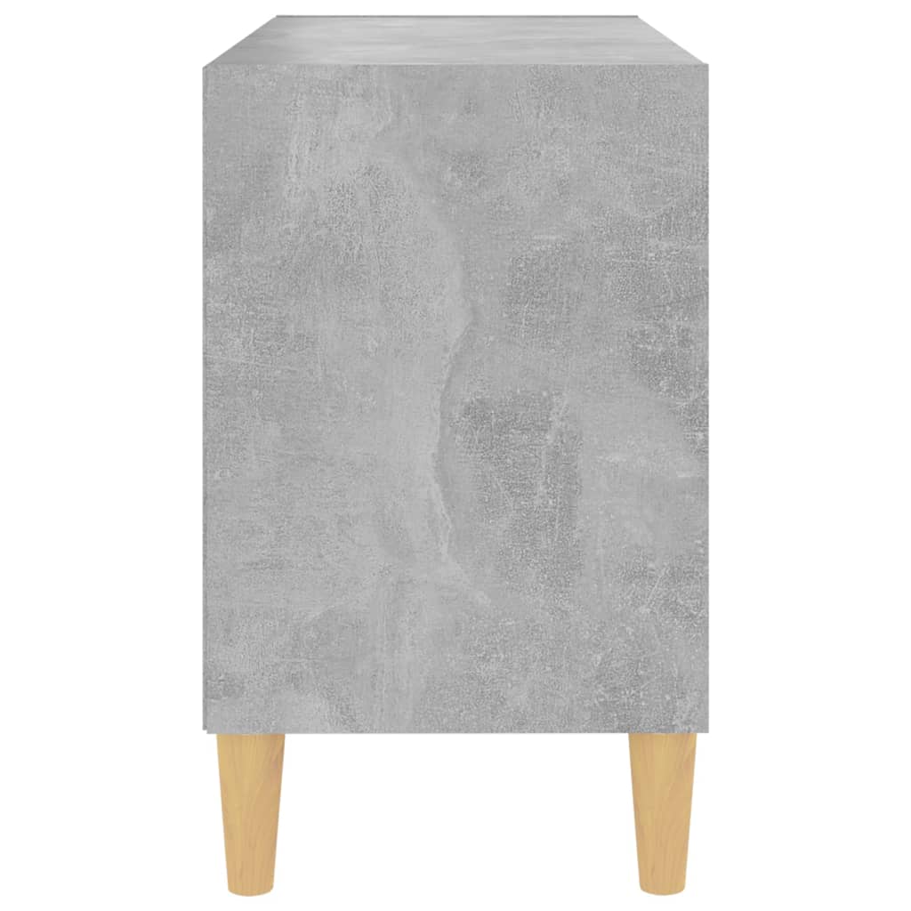 Tv-Bänk Med Massiva Ben Grå 69,5X30X50 Cm