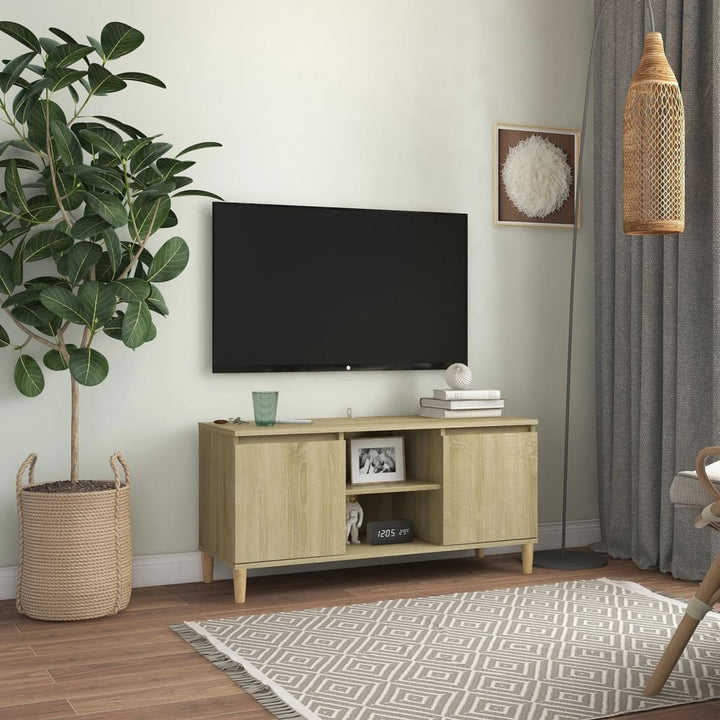 Tv-Bänk Åldrat Trä 102X35X50 Cm Konstruerat Trä