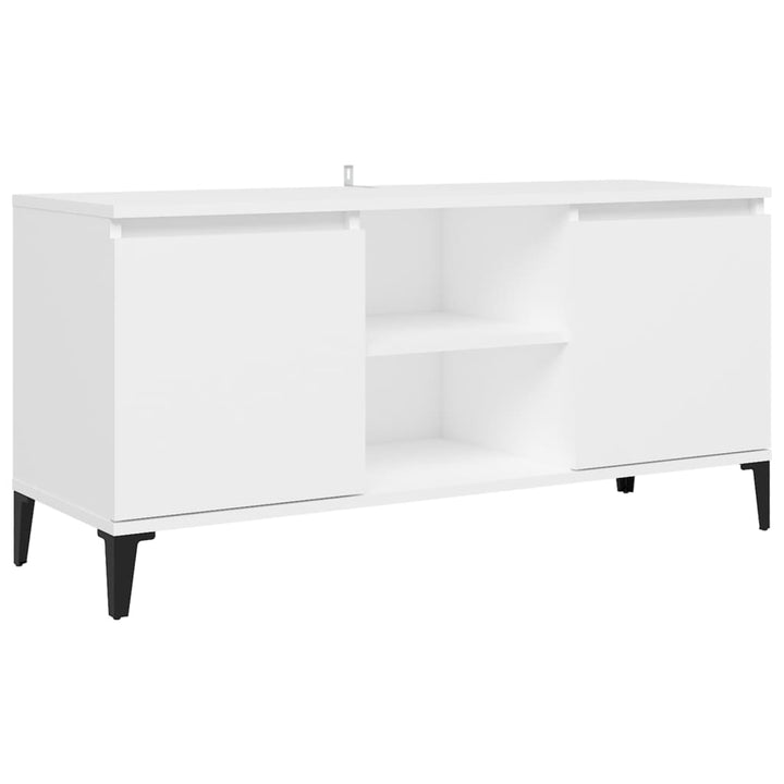 Tv-Bänk Med Metallben 103,5X35X50 Cm