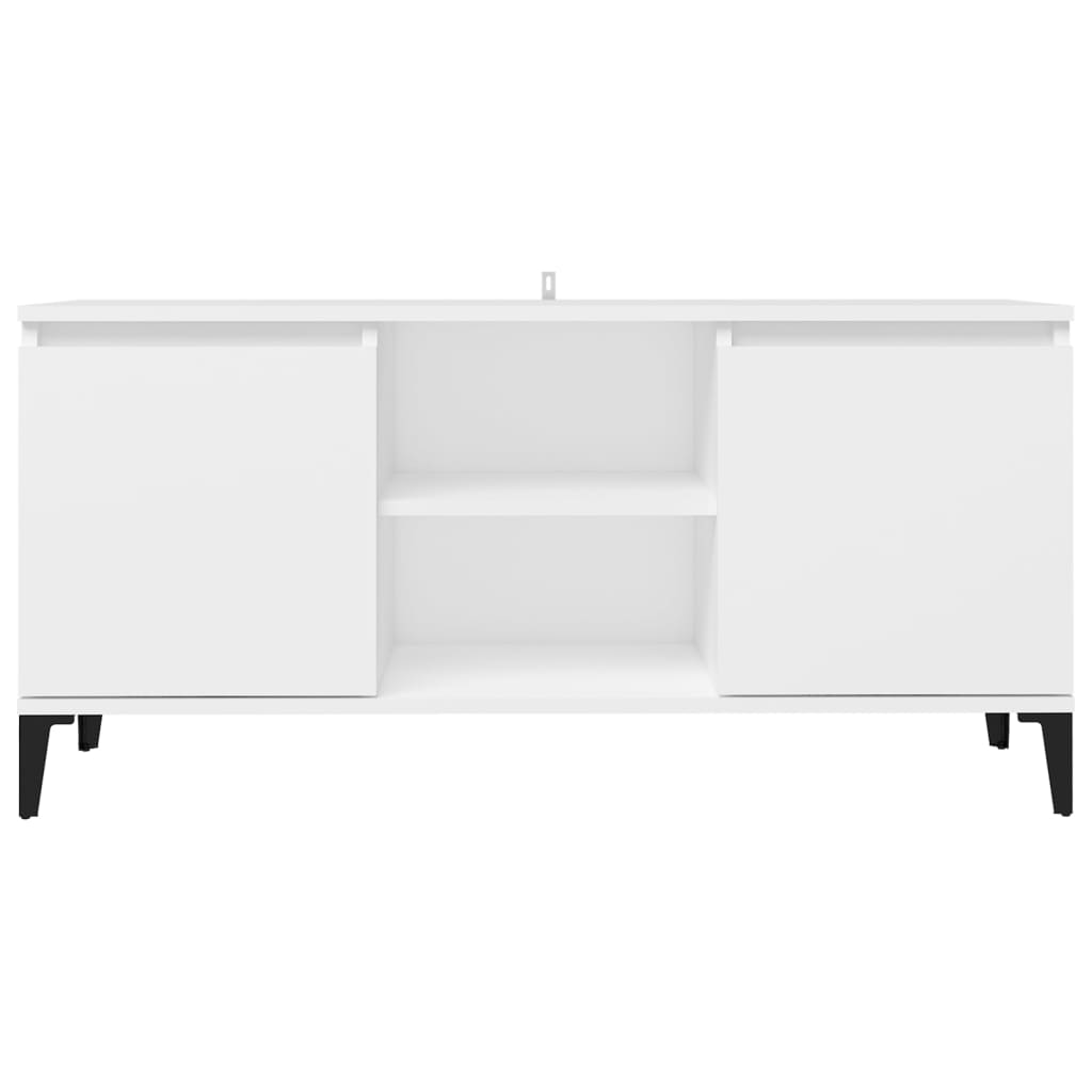 Tv-Bänk Med Metallben 103,5X35X50 Cm