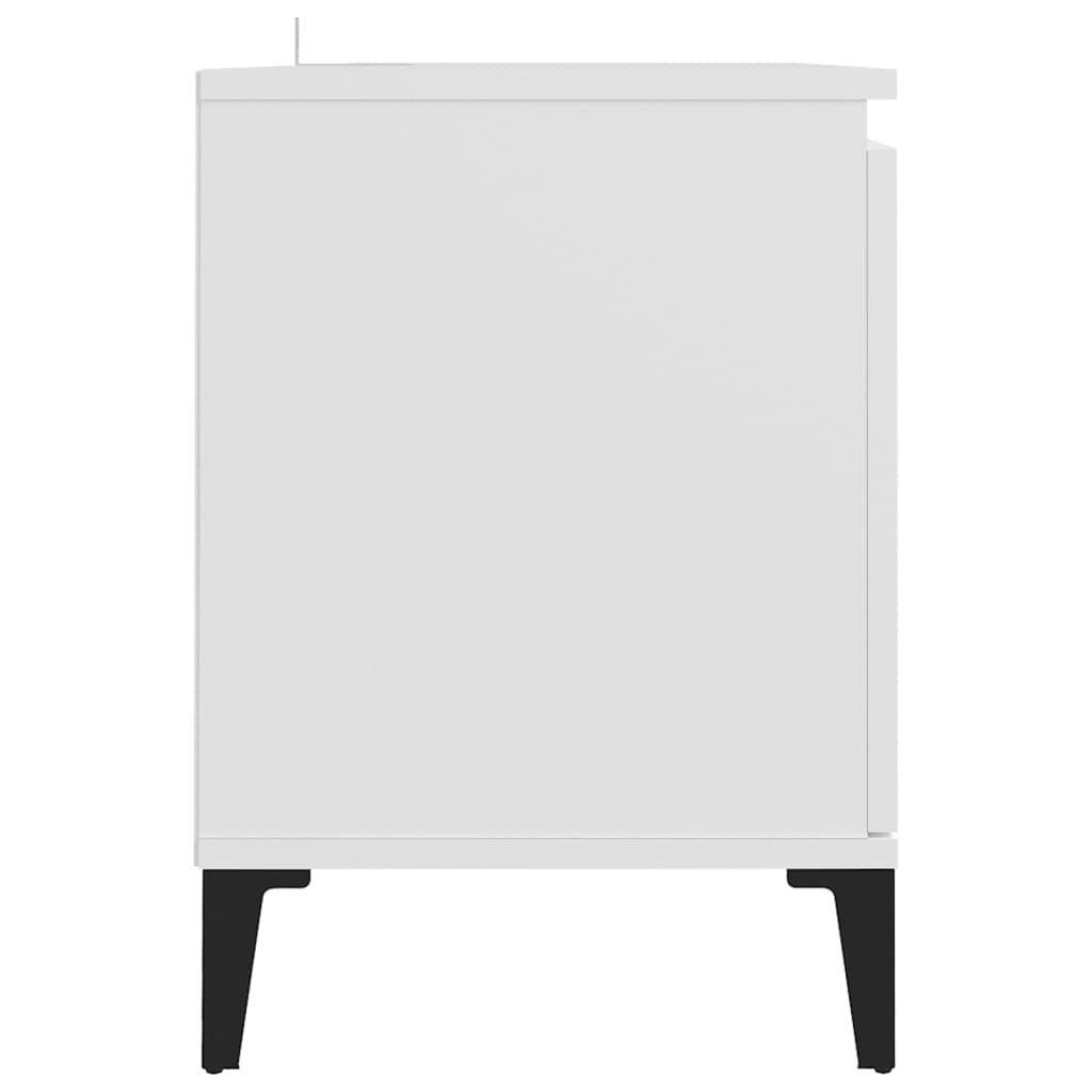 Tv-Bänk Med Metallben 103,5X35X50 Cm