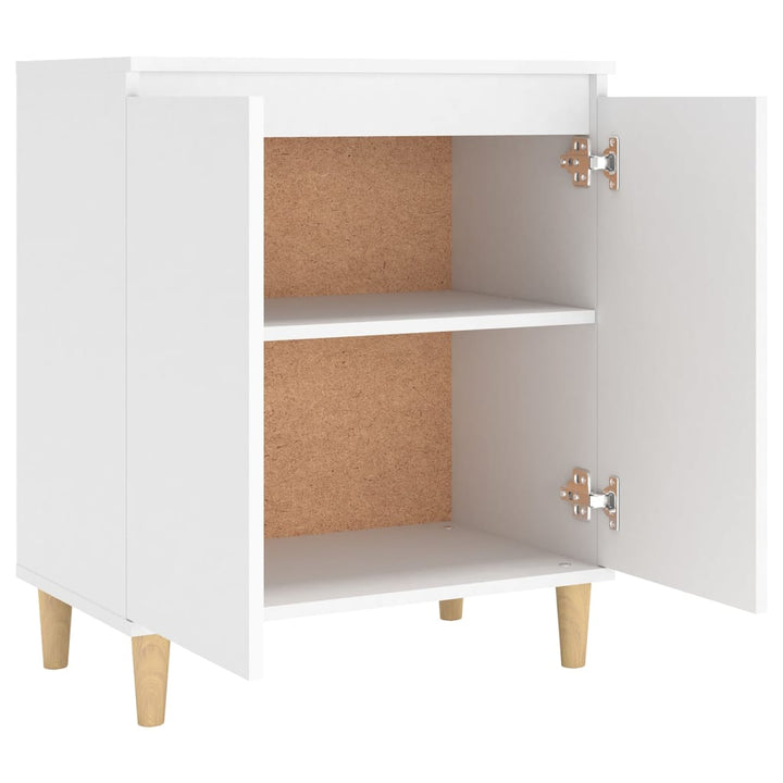 Skänk Massiva Träben 60X35X70 Cm Konstruerat Trä