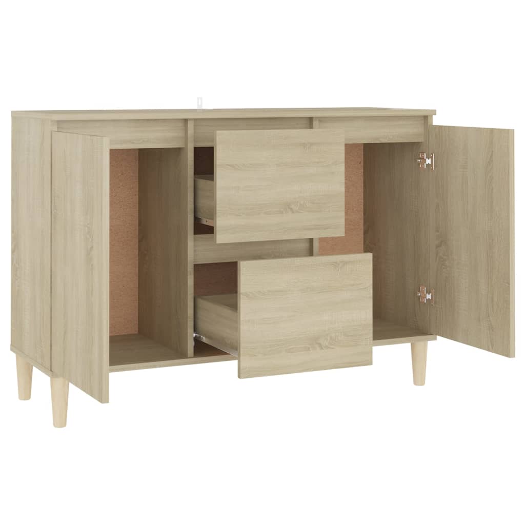 Skänk Sonoma-Ek 101X35X70 Cm Konstruerat Trä