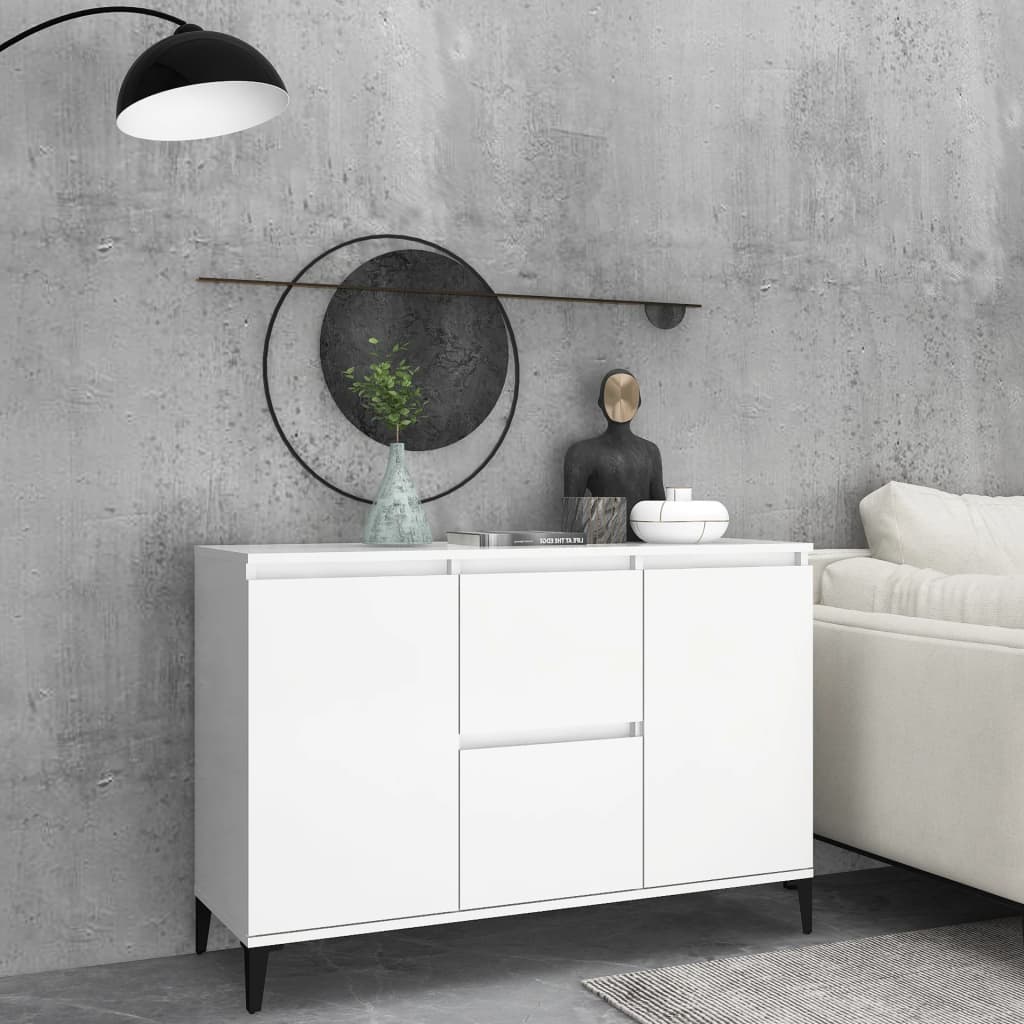 Skänk Åldrat Trä 102X35X70 Cm Konstruerat Trä