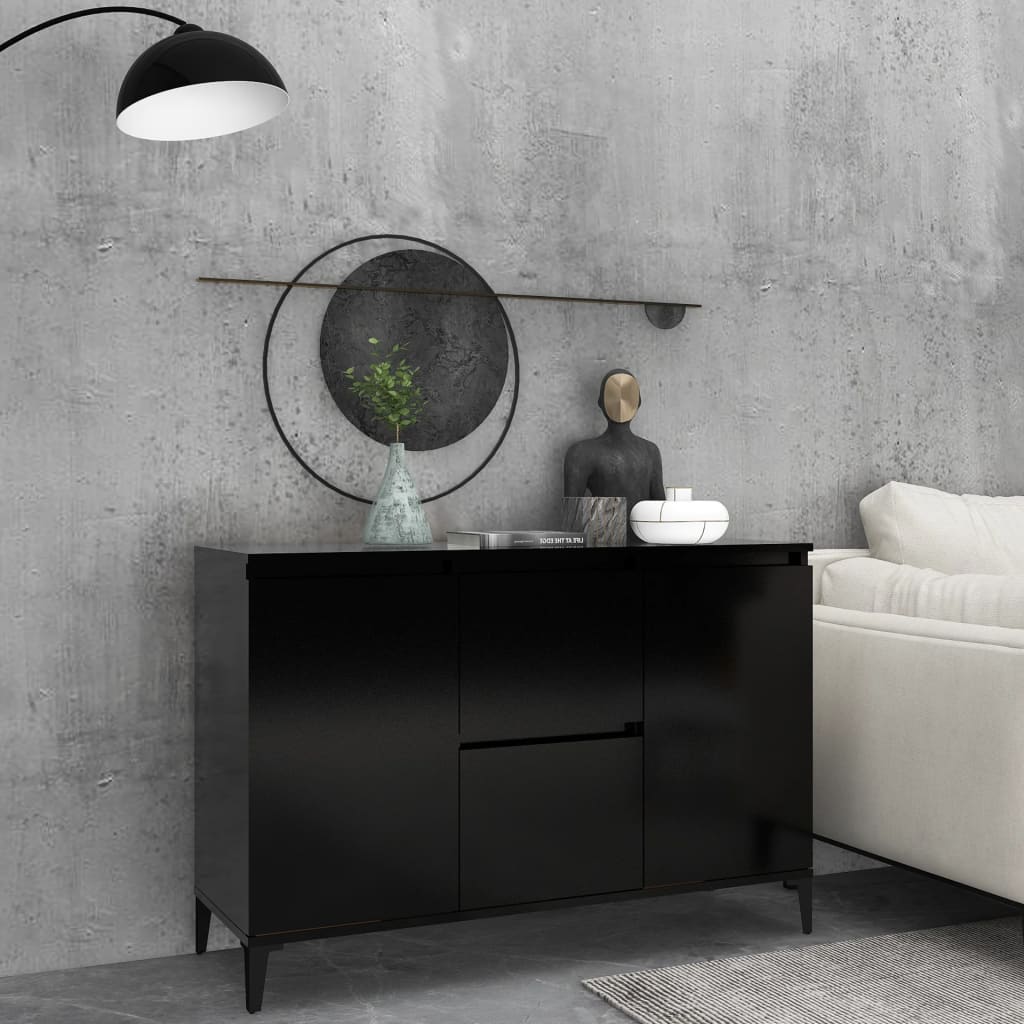 Skänk Åldrat Trä 102X35X70 Cm Konstruerat Trä