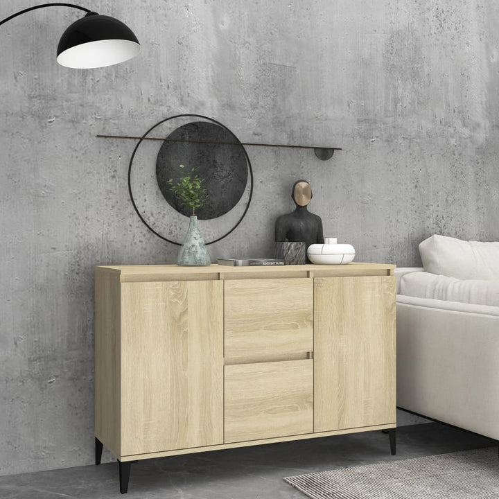 Skänk Åldrat Trä 102X35X70 Cm Konstruerat Trä