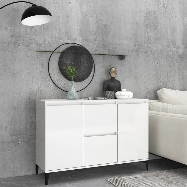Skänk Åldrat Trä 102X35X70 Cm Konstruerat Trä