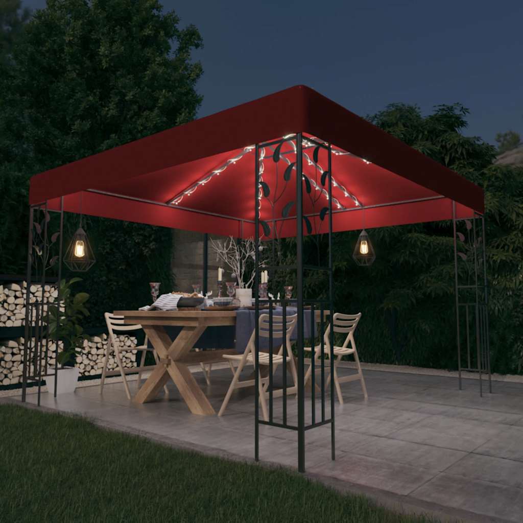 Paviljong Med Ljusslinga Led 3X3 M