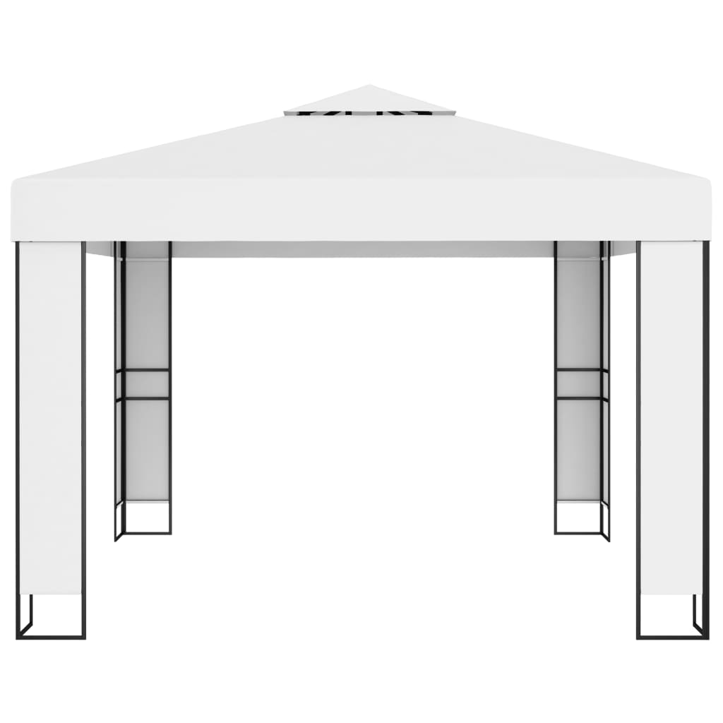 Paviljong Med Dubbeltak Och Ljusslinga Led 3X3 M