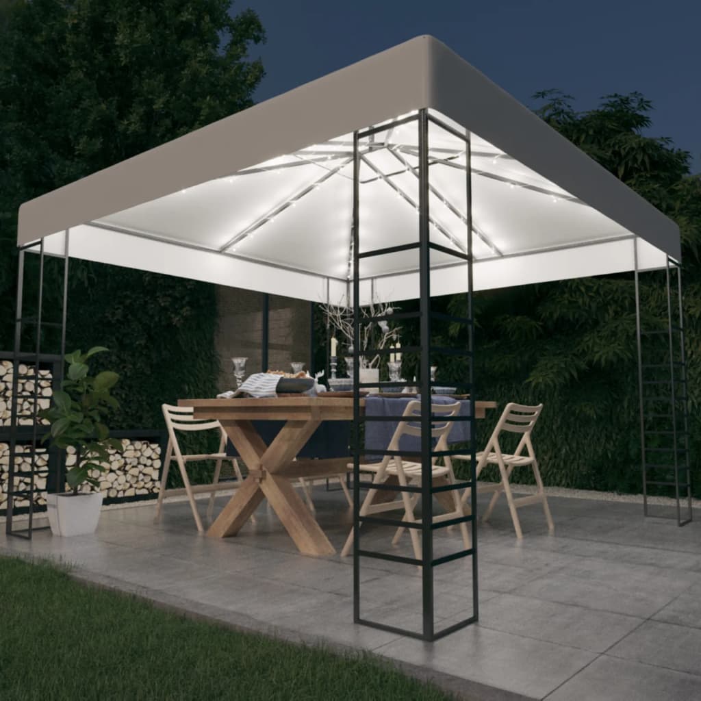 Paviljong Med Ljusslinga Led 3X3 M
