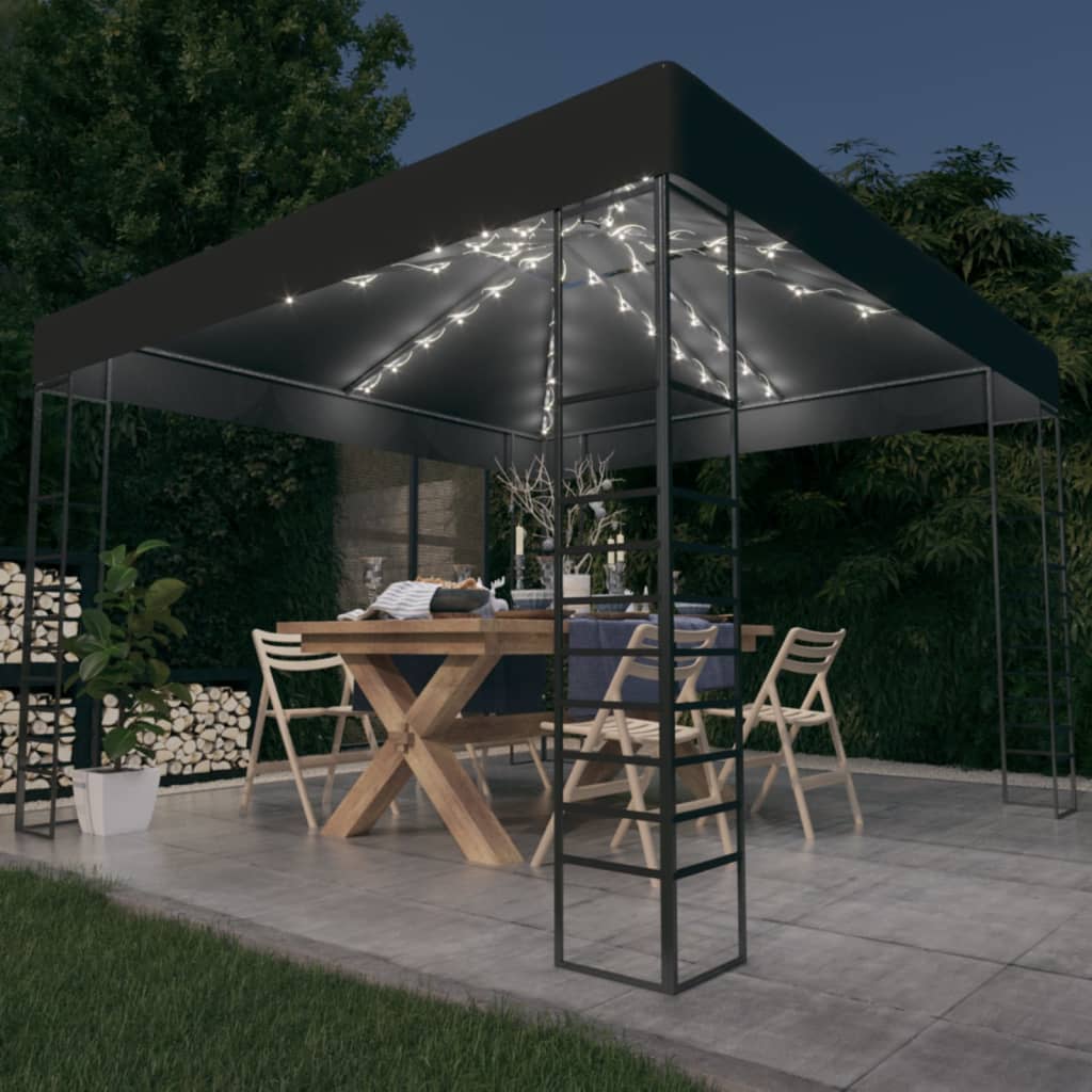 Paviljong Med Ljusslinga Led 3X3 M