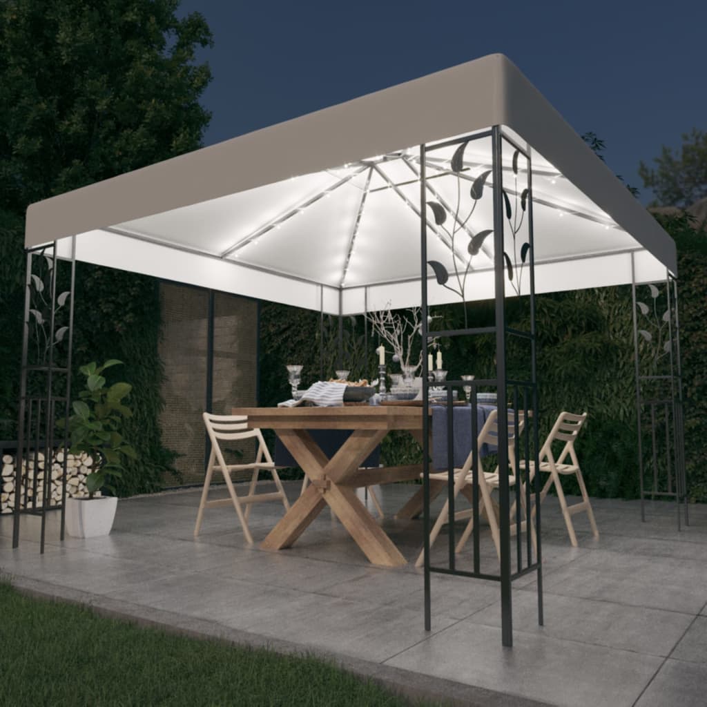 Paviljong Med Ljusslinga Led 3X3 M