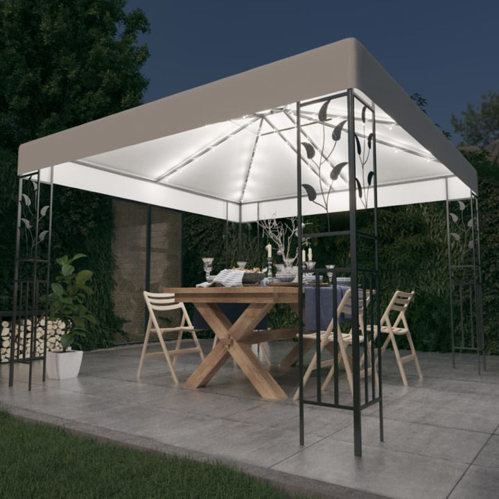 Paviljong Med Ljusslinga Led 3X3 M