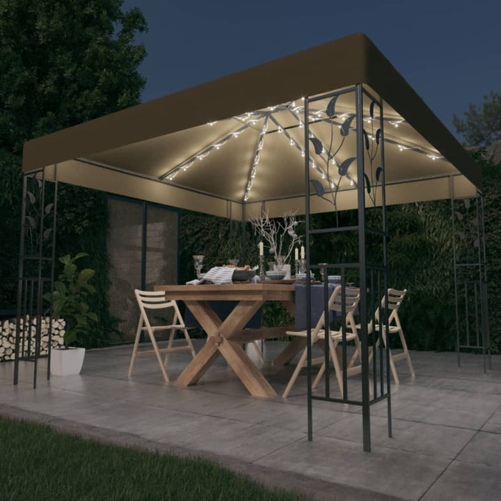 Paviljong Med Ljusslinga Led 3X3 M