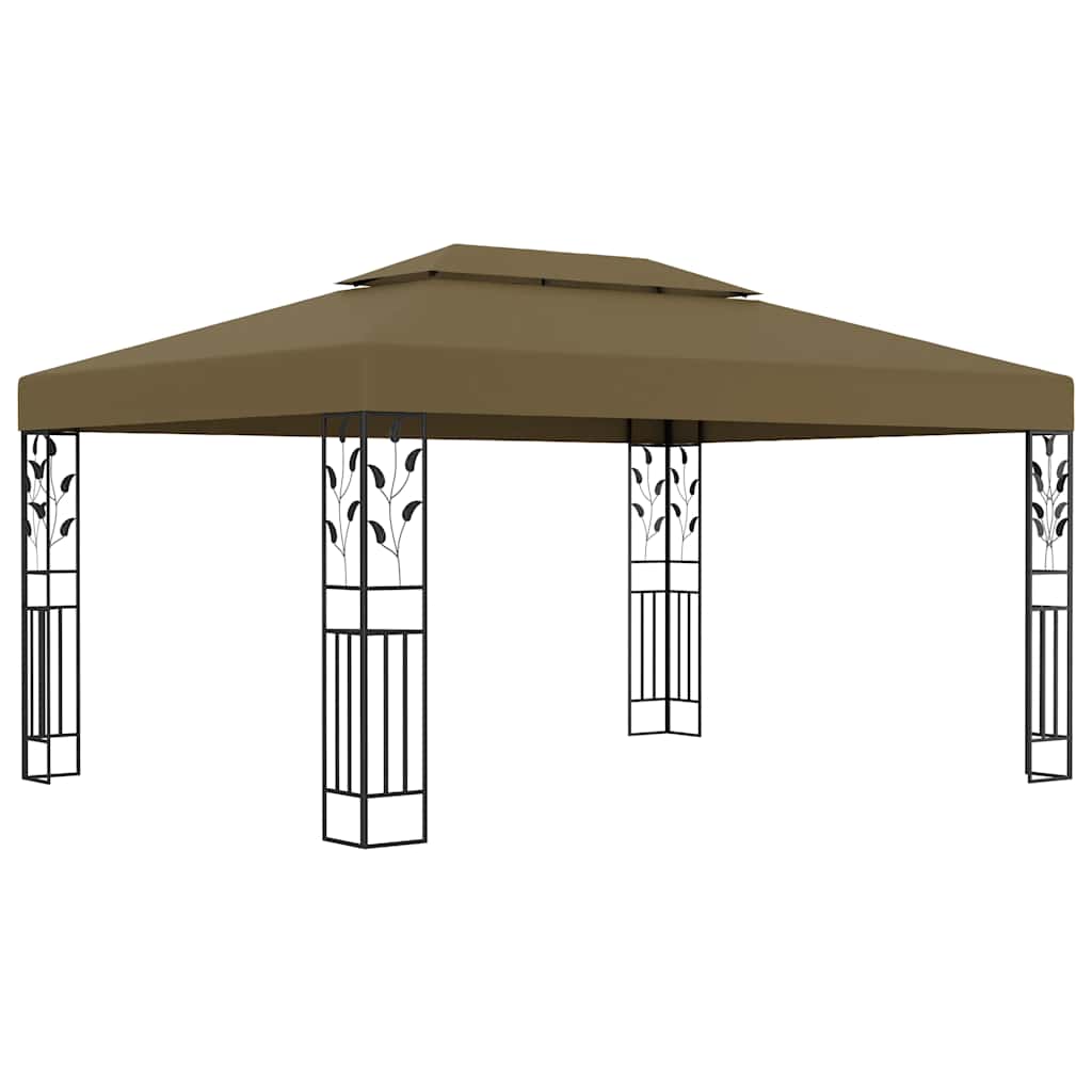 Paviljong Dubbla Tak Och Ljusslinga Led 3X4 M