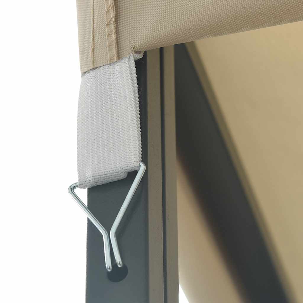 Paviljong Med Ljusslinga Led Gräddvit