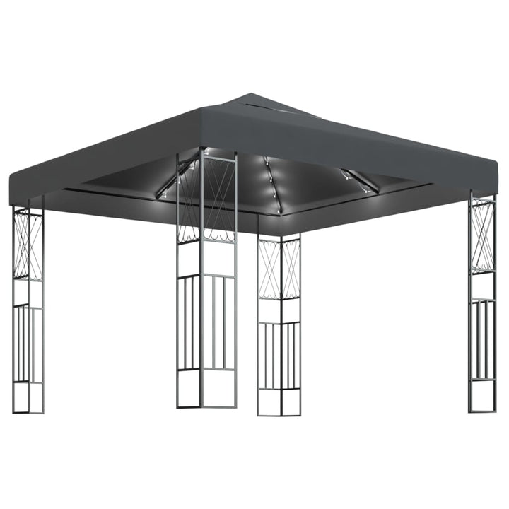 Paviljong Med Ljusslinga Led Tyg
