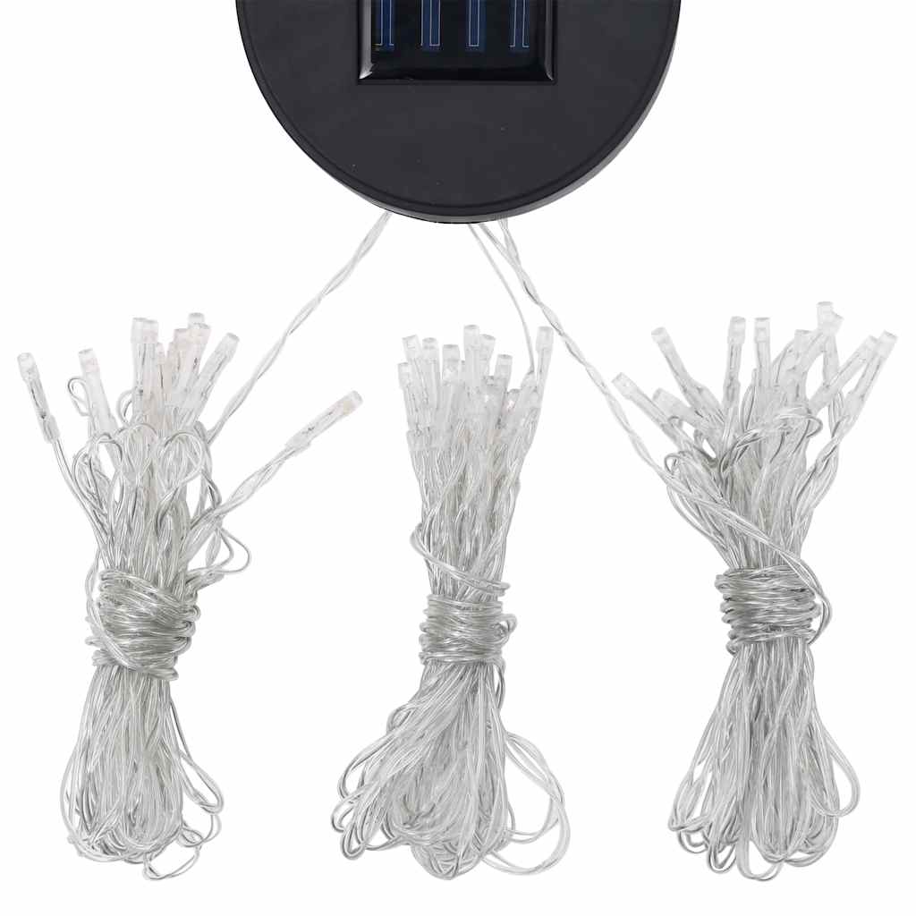 Paviljong Med Draperi Och Ljusslinga Led Gräddvit
