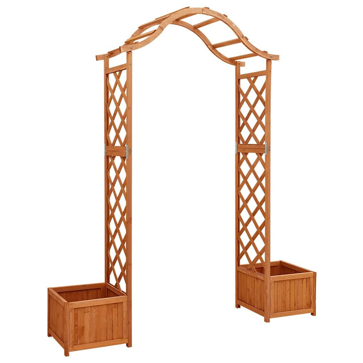 Pergola Med Odlingslåda Massivt Granträ