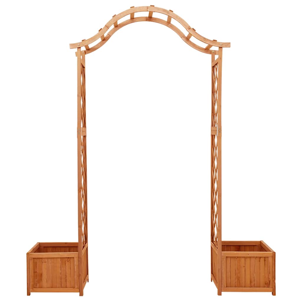 Pergola Med Odlingslåda Massivt Granträ