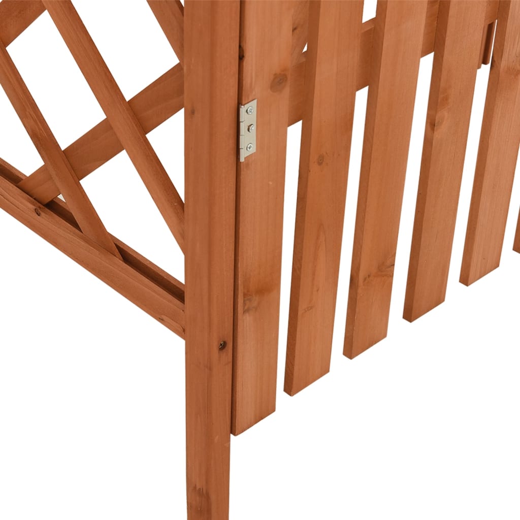 Pergola Med Grind 116X40X204 Cm Massivt Granträ
