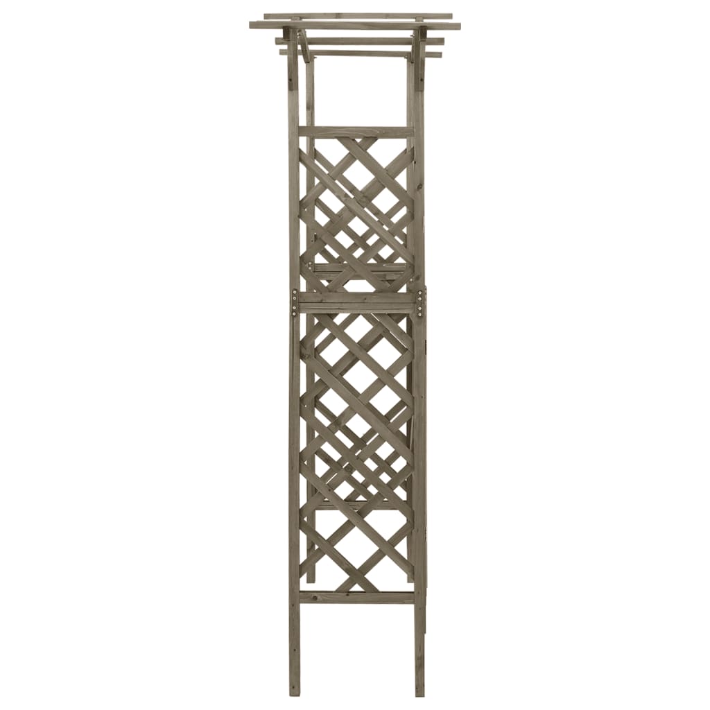 Pergola Med Grind 116X40X204 Cm Massivt Granträ