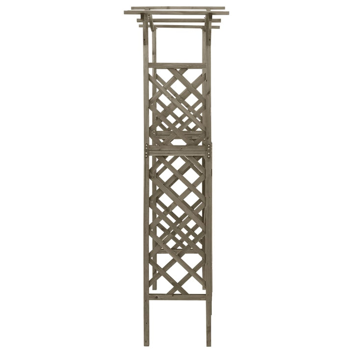 Pergola Med Grind 116X40X204 Cm Massivt Granträ