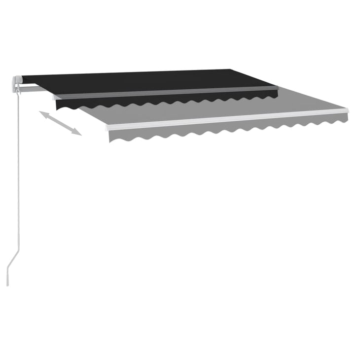 Markis Manuellt Infällbar Med Led