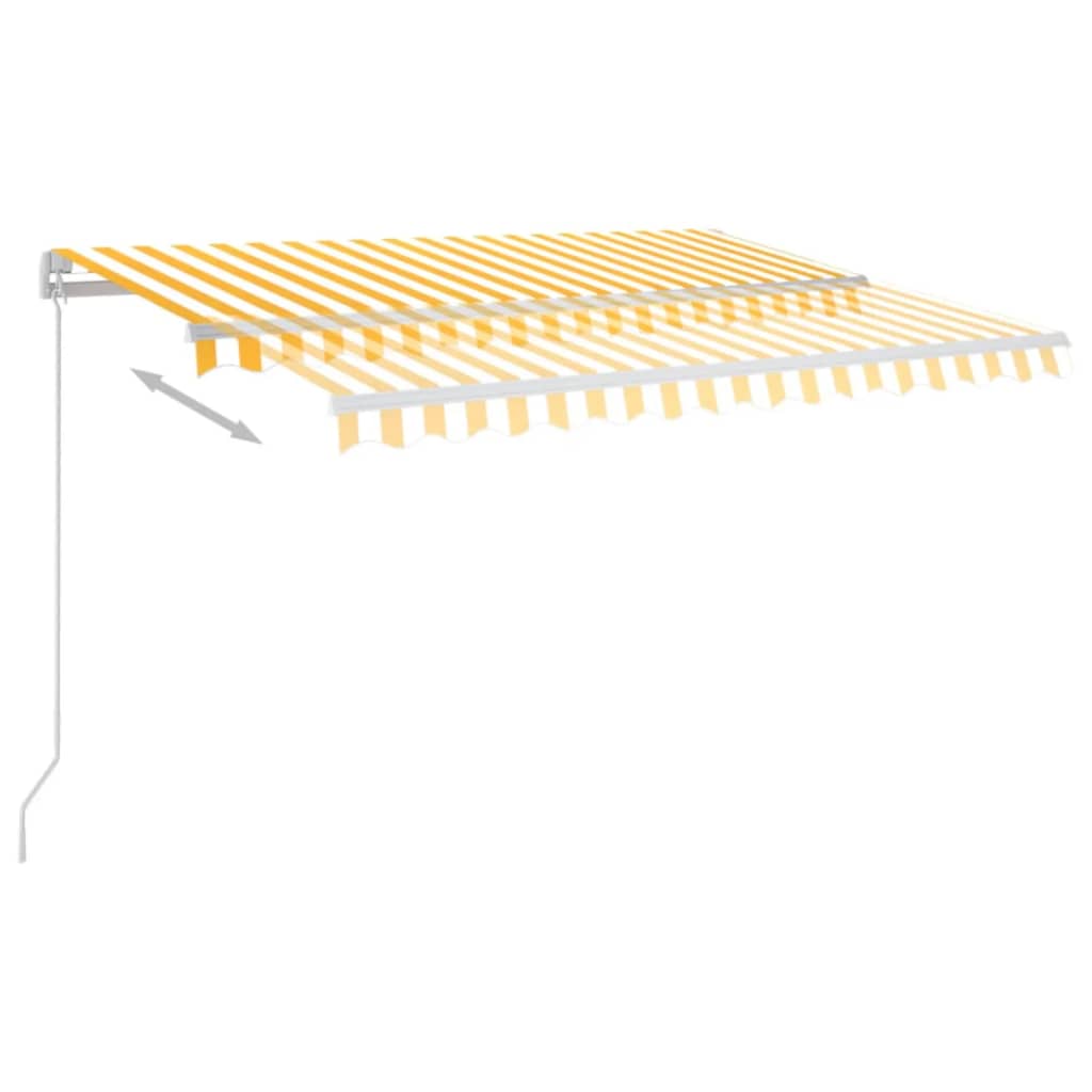 Markis Manuellt Infällbar Med Led