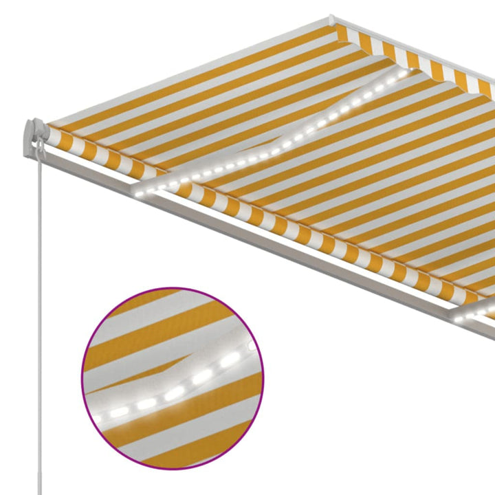 Markis Manuellt Infällbar Med Led