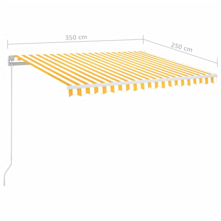 Markis Manuellt Infällbar Med Led