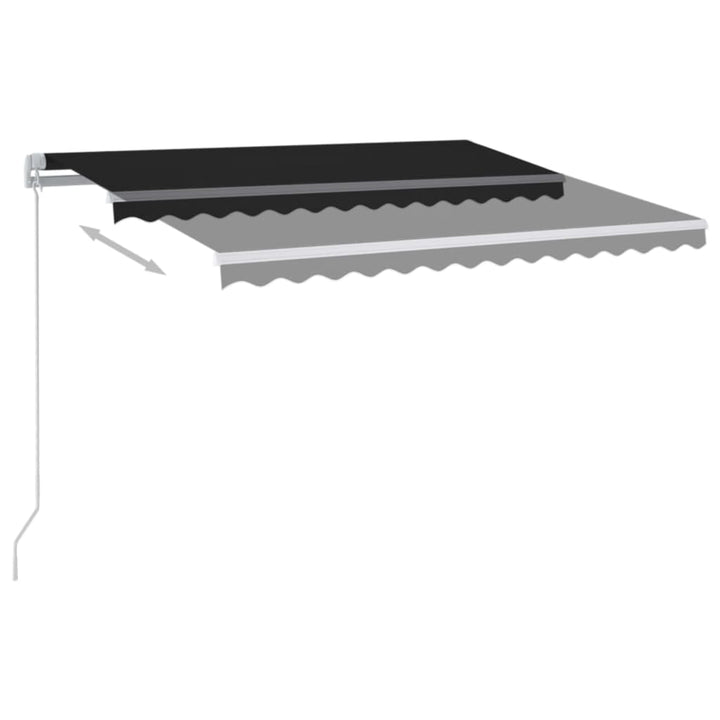 Markis Manuellt Infällbar Med Led