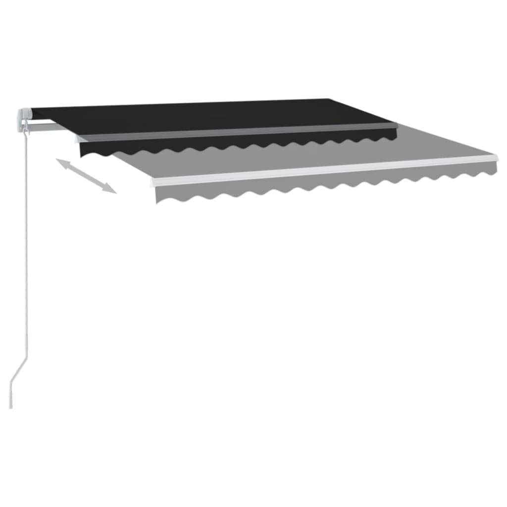 Markis Manuellt Infällbar Med Led