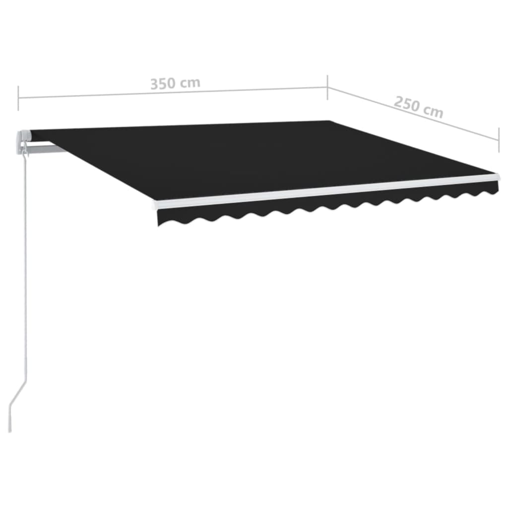 Markis Manuellt Infällbar Med Led