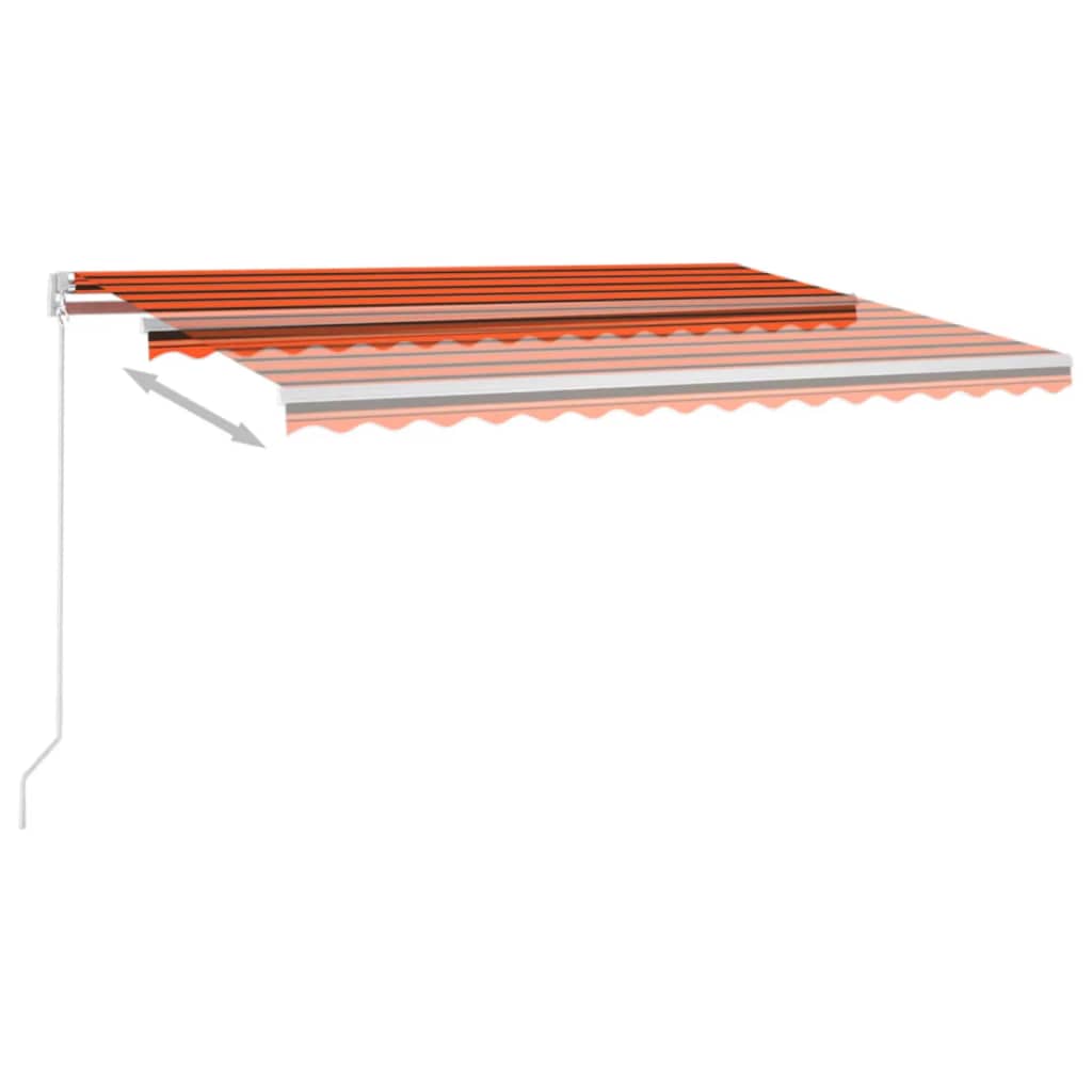 Markis Manuellt Infällbar Med Led