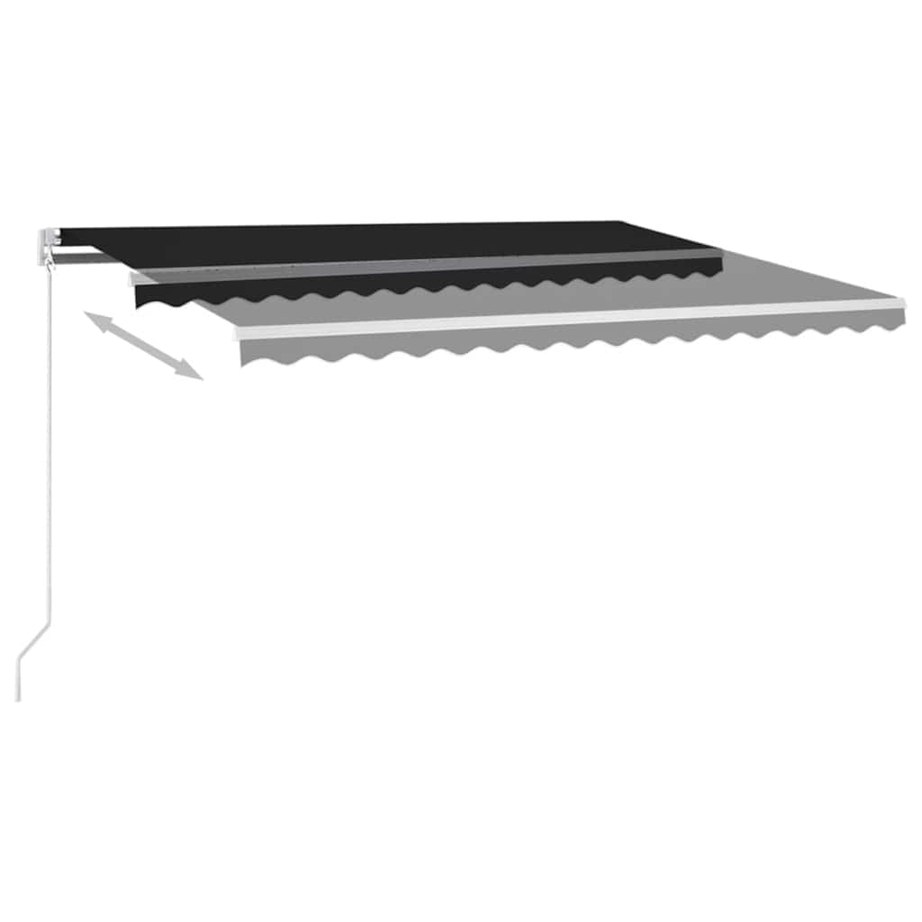 Markis Manuellt Infällbar Med Led